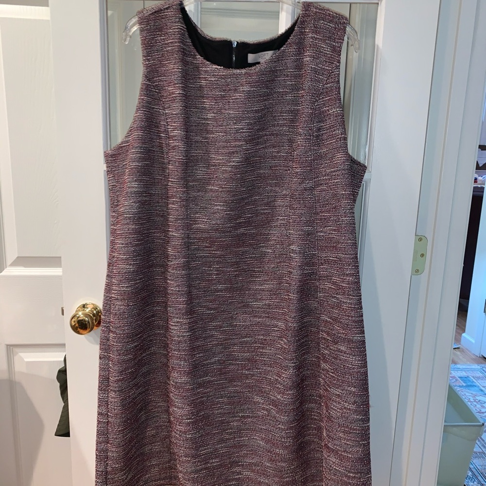 Loft boucle shift dress